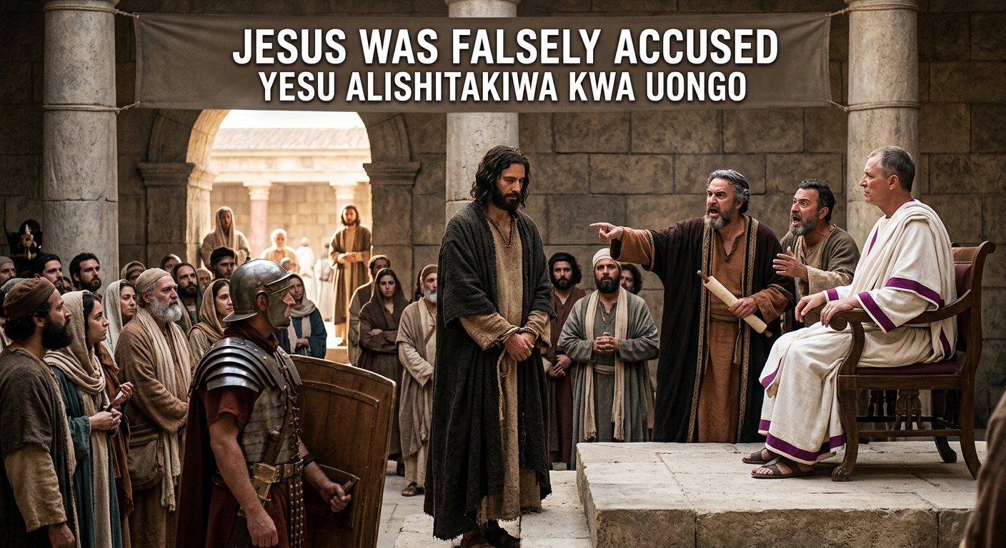 YESU ALISHITAKIWA KWA UONGO